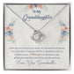 To My Granddaughter, This Old Woman Will Always Have Your Back - Love knot Necklace