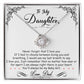 To My Daughter, I_m Always Right Here In Your Heart - Love knot Necklace