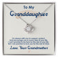 To My Granddaughter, I Love You For The Rest Of My Life - Love knot Necklace