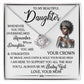 To My Daughter-Encouragement -Necklace-African American Jewelry Gifts For Black Daughter