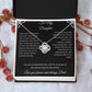 To My Daughter Gift Necklace From Busy Working Dad Personalized Message Card With Gift Box
