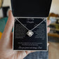 To My Daughter Gift Necklace From Busy Working Dad Personalized Message Card With Gift Box