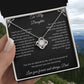 To My Daughter Gift Necklace From Busy Working Dad Personalized Message Card With Gift Box