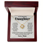 To My Beautiful Daughter, Just Hold This To Feel My Love - Love knot Necklace