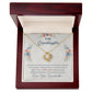 To My Granddaughter, This Old Woman Will Always Have Your Back - Love knot Necklace