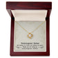 To My Unbiological Sister, Sister By Heart - Love knot Necklace