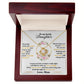To My Lovely Daughter, Hold This Tight To Feel My Love - Love knot Necklace