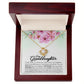 To My Granddaughter, Always Keep Me In Your Heart, - Love knot Necklace