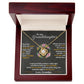 To My Granddaughter, Hold This Tight To Feel My Love - Love knot Necklace