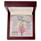To My Mom, I Know Its Not Easy - Love knot Necklace