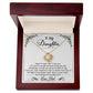 To My Daughter, I_m Always Right Here In Your Heart - Love knot Necklace