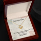 To My Unbiological Sister, Thank You - Love knot Necklace