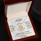 To My Lovely Daughter, Hold This Tight To Feel My Love - Love knot Necklace