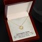 To My Unbiological Sister, Sister By Heart - Love knot Necklace