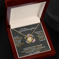 To My Granddaughter, Hold This Tight To Feel My Love - Love knot Necklace