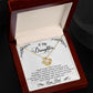 To My Daughter, I_m Always Right Here In Your Heart - Love knot Necklace