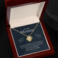 To My Mommy, Love From Your Tummy - Love knot Necklace