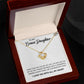 To My Bonus Daughter, Always Shine Like The Brightest Star - Love knot Necklace