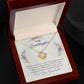 To My Granddaughter, This Old Woman Will Always Have Your Back - Love knot Necklace