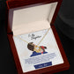 To My Daughter, You_ll Always Be My Baby Girl - Love knot Necklace
