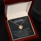 To My Beautiful Daughter, You Are Braver Than You Believe - Love knot Necklace
