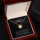 To My Wife, I Love You - Love knot Necklace