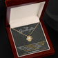 To My Granddaughter, You_ll Feel My Love Within This - Love knot Necklace