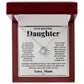 To My Beautiful Daughter, Just Hold This To Feel My Love - Love knot Necklace