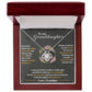 To My Granddaughter, Hold This Tight To Feel My Love - Love knot Necklace