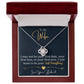 To My Wife, I Want To Be Your Everything - Love knot Necklace