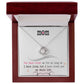 To My Mom, I Loved You My Whole Life - Love knot Necklace