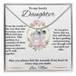 Baby Feet Charm Necklace With Personalized Engraving To My Daughter Gift