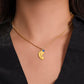 Baby Feet Charm Necklace With Personalized Engraving To My Daughter Gift