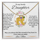 Baby Feet Charm Necklace With Personalized Engraving To My Daughter Gift