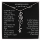 Custom Name Necklace with Birth Flowe