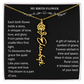 Custom Name Necklace with Birth Flowe