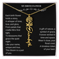 Custom Name Necklace with Birth Flowe