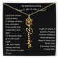 Custom Name Necklace with Birth Flowe