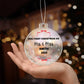 Mr & Mrs Acrylic Christmas Ornament-Newlywed Wedding Gift-Personalized Housewarming Present