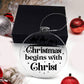 Christmas Begins With Christ-Religious Christian Acrylic Ornament