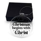 Christmas Begins With Christ-Religious Christian Acrylic Ornament