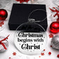 Christmas Begins With Christ-Religious Christian Acrylic Ornament
