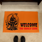 Halloween Welcome Mat, Grim Reaper Decor, Spooky Entrance Door Mat, Haunted House Scary Horror Themed
