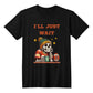 I'll Just Wait-Football Season Game Day Shirt- Skull With Coffee And Football  Funny T-shirt