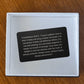 1 Corinthians 13:4-7 Engraved Metal Wallet Card- Inspirational Christian Bible Verse Affirmations Messages-Inspirational Scripture