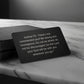 Joshua 1:9 Engraved Metal Wallet Card- Inspirational Christian Bible Verse Affirmations Messages-Inspirational Scripture