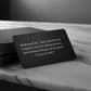 Matthew 6:33 Engraved Metal Wallet Card- Inspirational Christian Bible Verse Affirmations Messages-Inspirational Scriptur