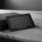 1 Corinthians 13:4-7 Engraved Metal Wallet Card- Inspirational Christian Bible Verse Affirmations Messages-Inspirational Scripture