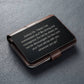 Joshua 1:9 Engraved Metal Wallet Card- Inspirational Christian Bible Verse Affirmations Messages-Inspirational Scripture