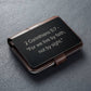 Corinthians 5:7 Engraved Metal Wallet Card- Inspirational Christian Bible Verse Messages